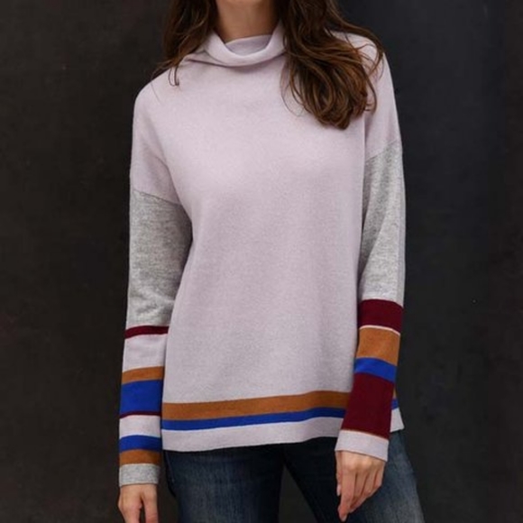 NWT Colour Works - In Cashmere Cowl Neck Sweater S - Picture 1 of 6